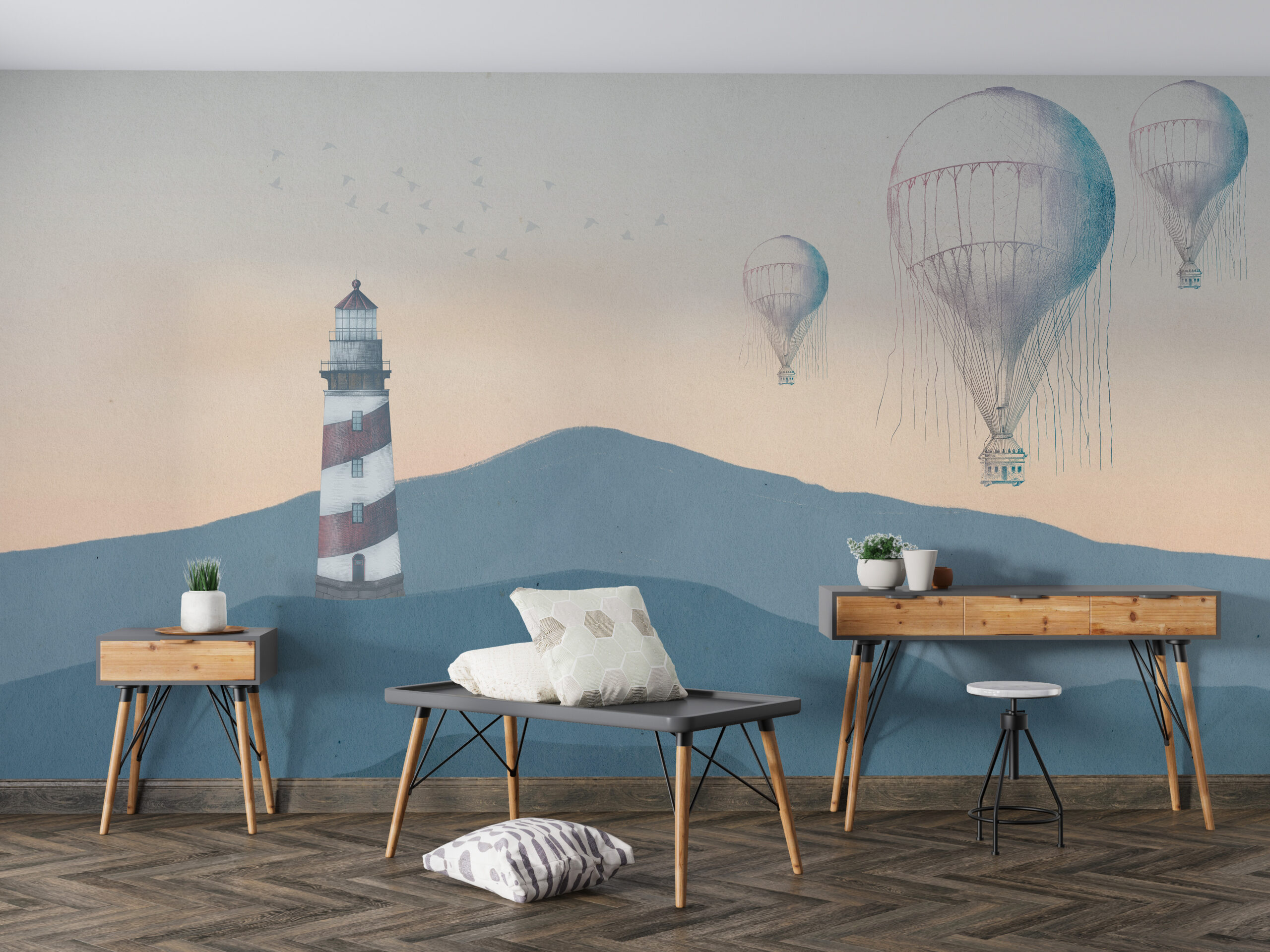 Zidni zidni zid svjetionika