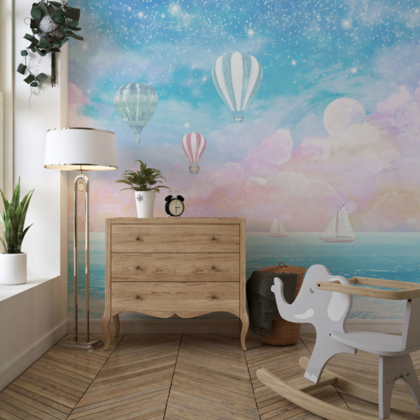 Zidni mural Azurno jezero