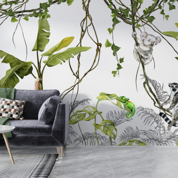 Lemur na zidnom zidu Liana