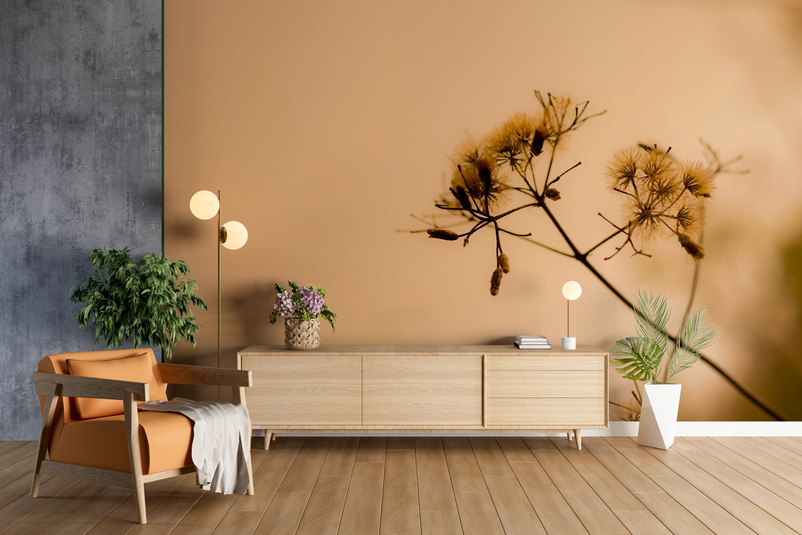 Zidni zidni zid za ljetno cvijeće