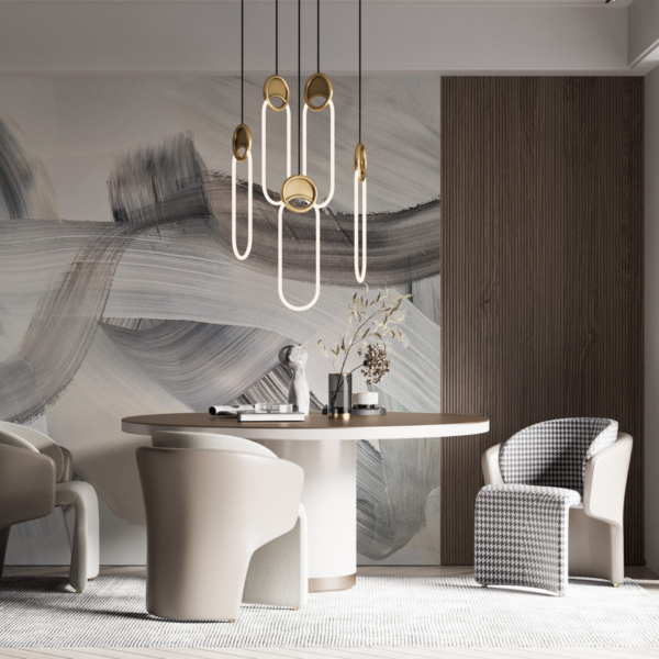 Zidni zid s isprepletenim lišćem