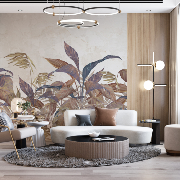 Ostavlja zidni zid na svijetloj pozadini