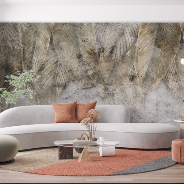 Zidni mural Lišće na pločicama