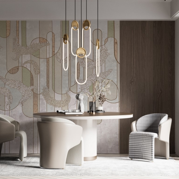 Fototapeta ostavlja u geometrijskom motivu