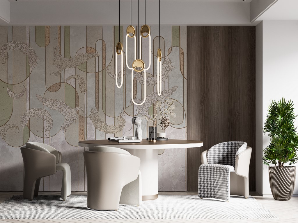 Fototapeta ostavlja u geometrijskom motivu