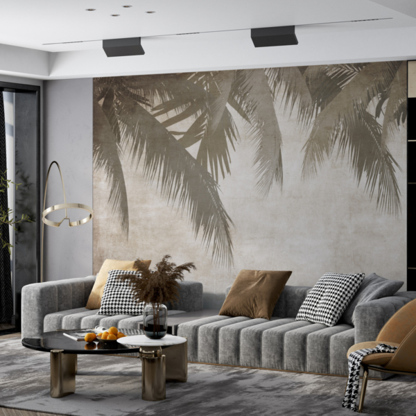 Zidni mural Sepia Leaves