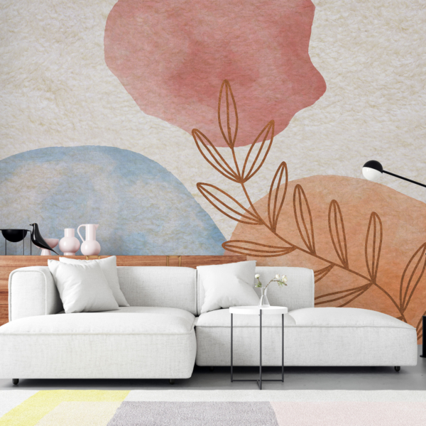 Zidni mural Lišće i palme