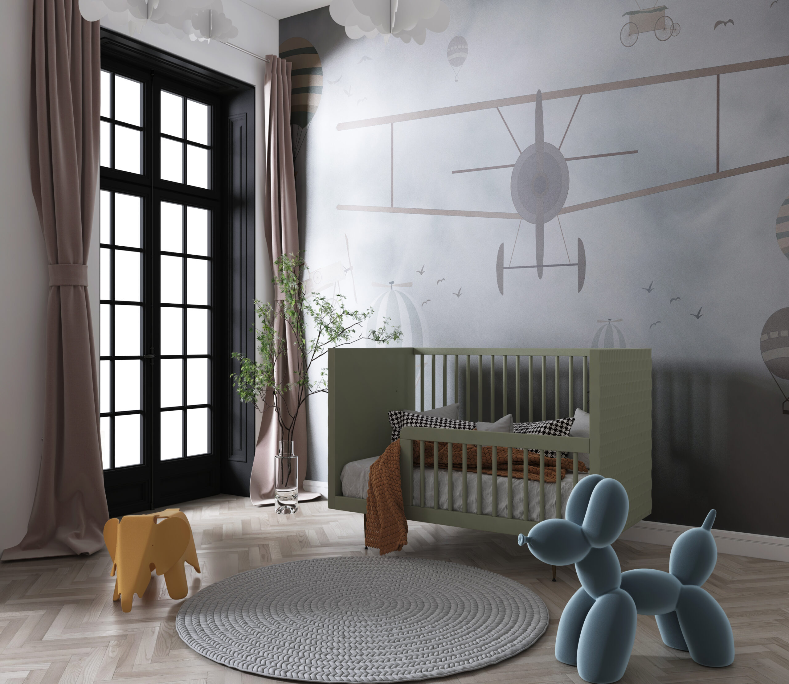 Zidni zidni zid za let dvokrilca