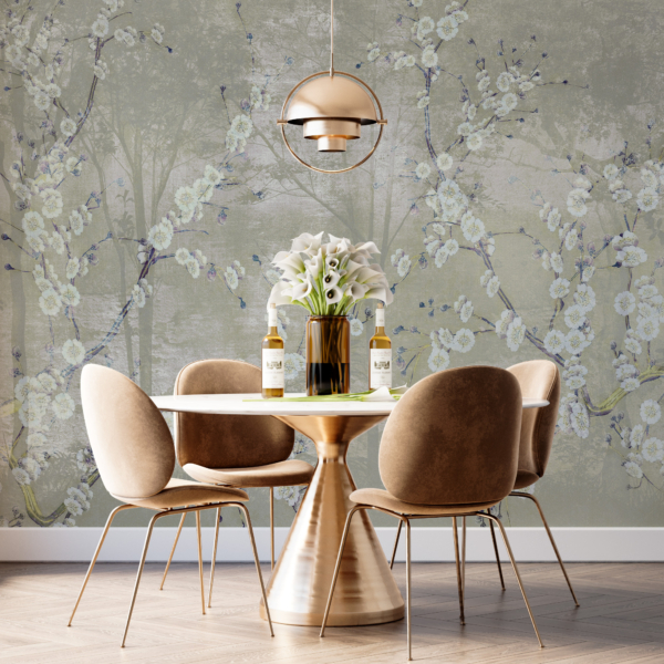 Foto pozadina Mali bijeli cvjetovi