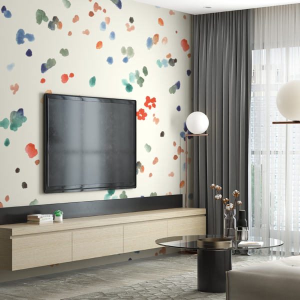 Zidni zidni zid s oslikanim točkicama