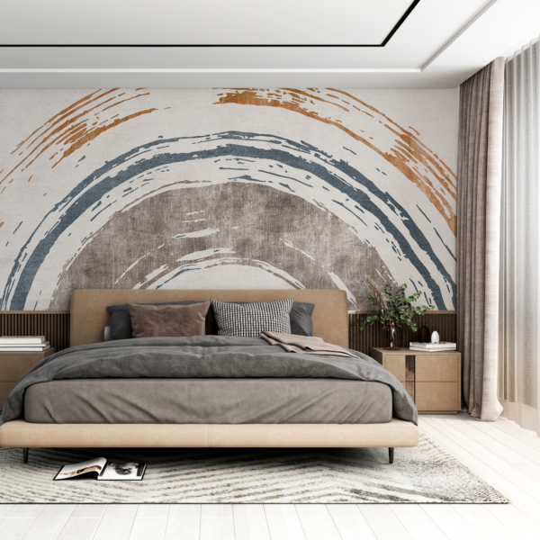 Zidni mural s oslikanim lukom