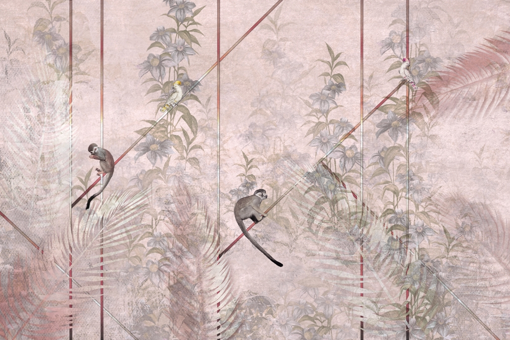 Fototapeta-Malpki-Na-Rozowym-Tle_2285886243-1