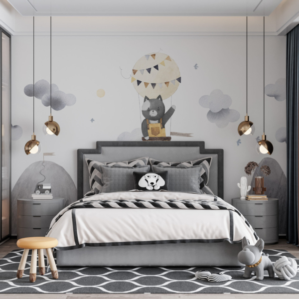 Foto pozadina Medo u balonu