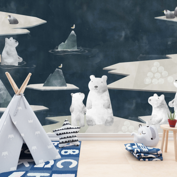 Zidni mural Polarni medvjedi