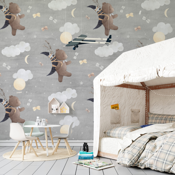 Foto pozadina Medvjedići u oblacima