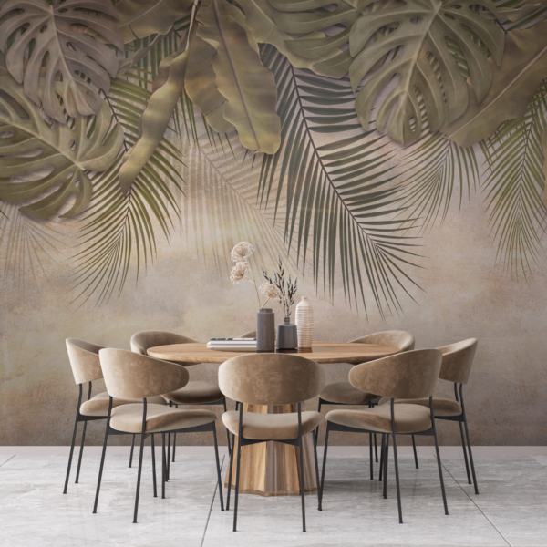 Pozadina Tropska tema u toplom svjetlu