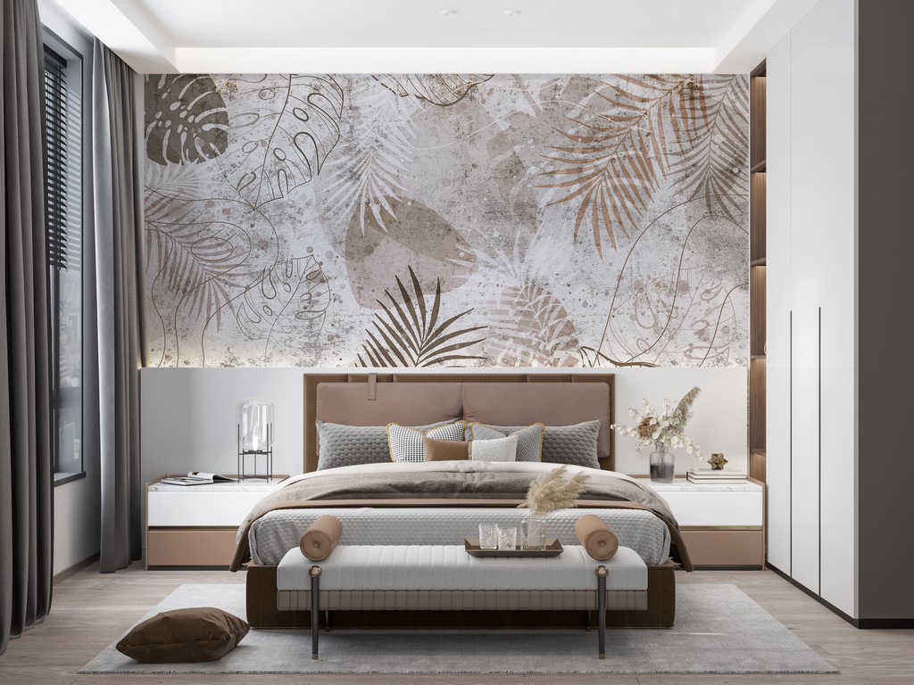 Tropsko lišće Zidni mural