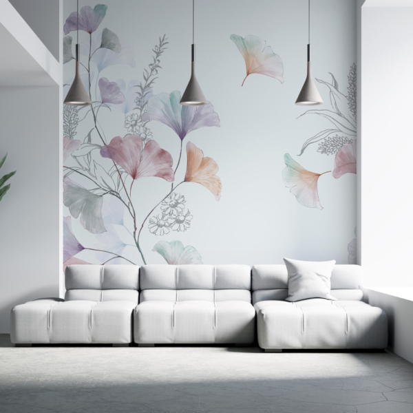 Zidni mural na bijeloj pozadini