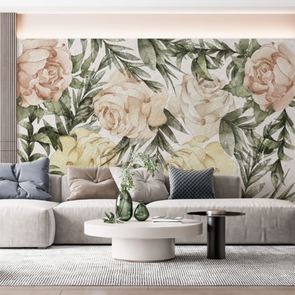 Foto tapete oslikane ruže