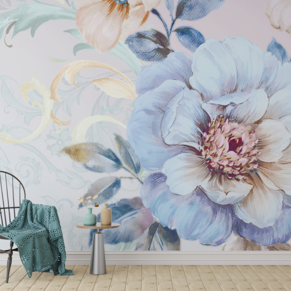 Zidni mural Plavi cvijet