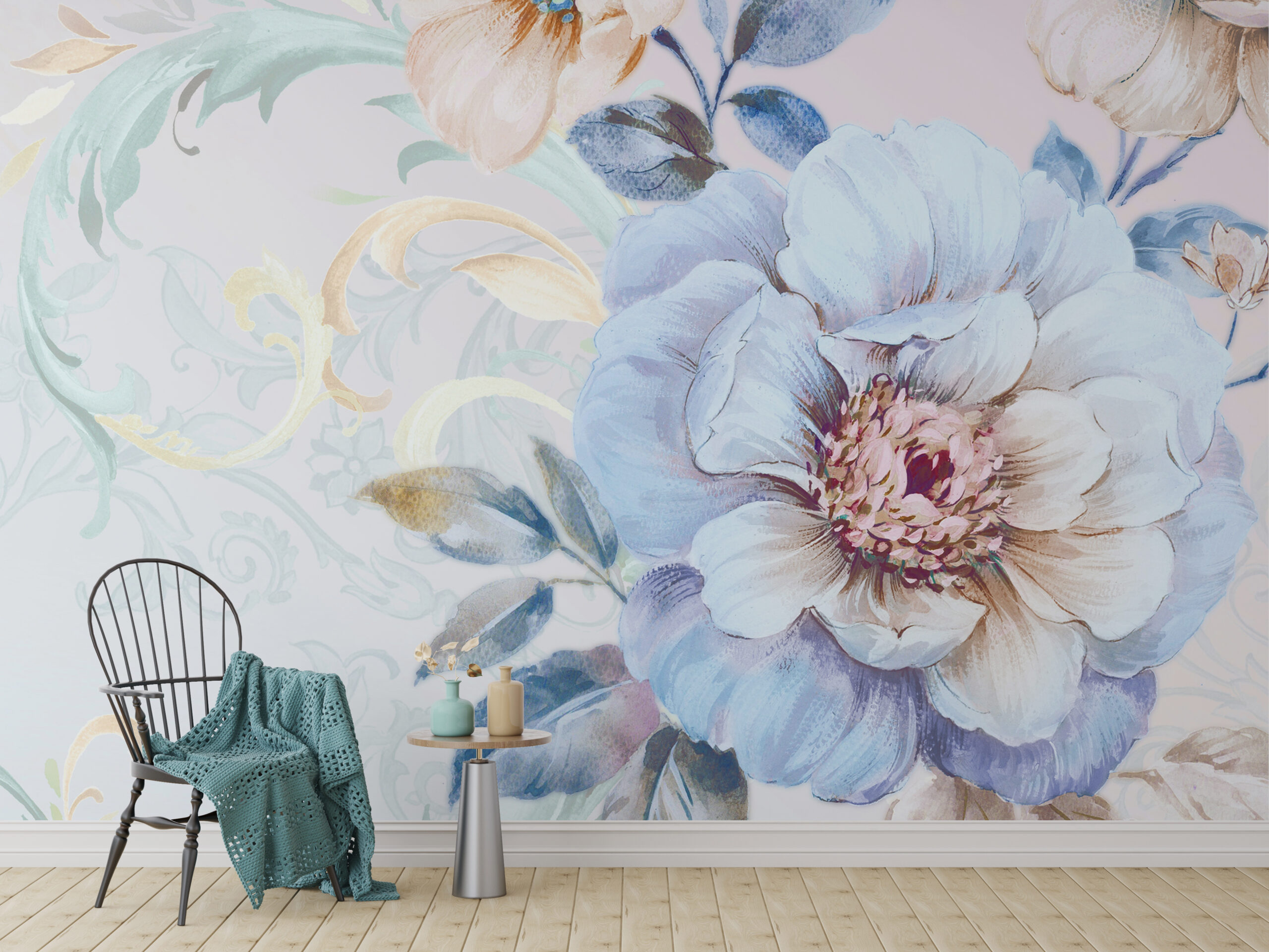 Zidni mural Plavi cvijet