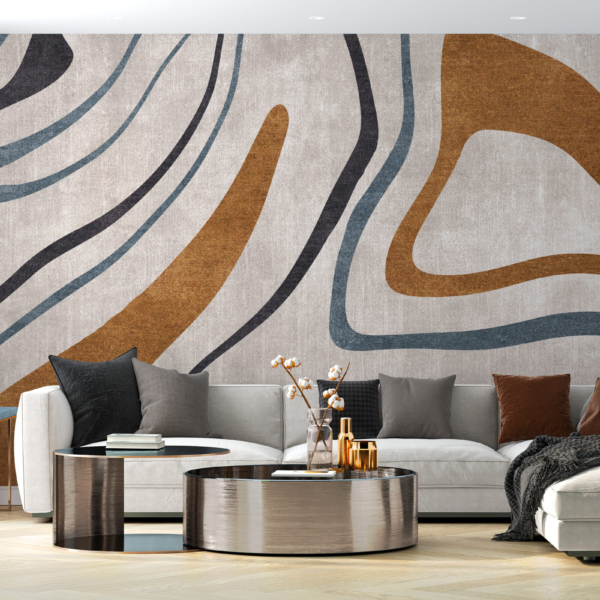 Zidni mural Nepravilne linije