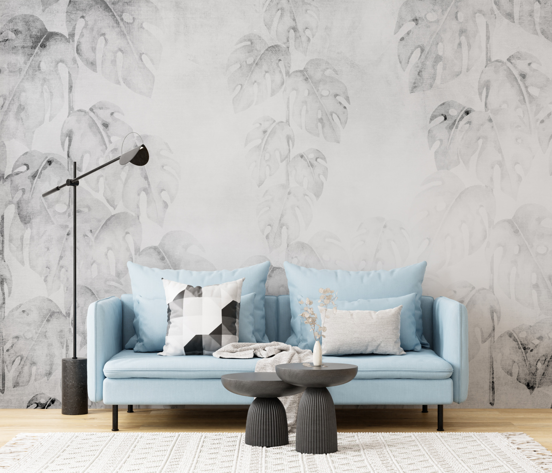 Nevidljivi zidni zidni zid monstera