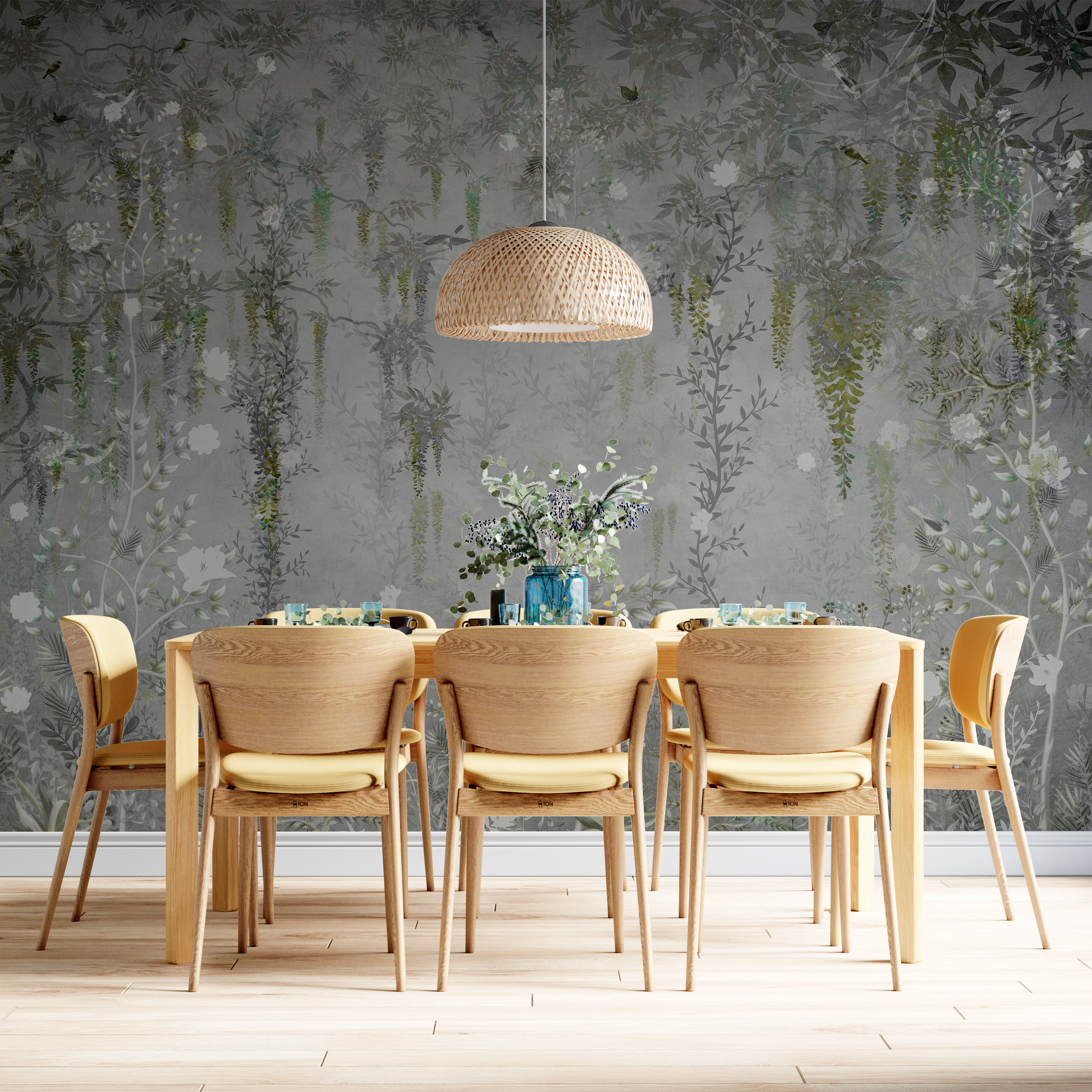 Zidni mural noćnog vrta