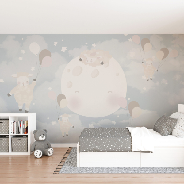 Zidni mural Jaganjci u zvijezdama