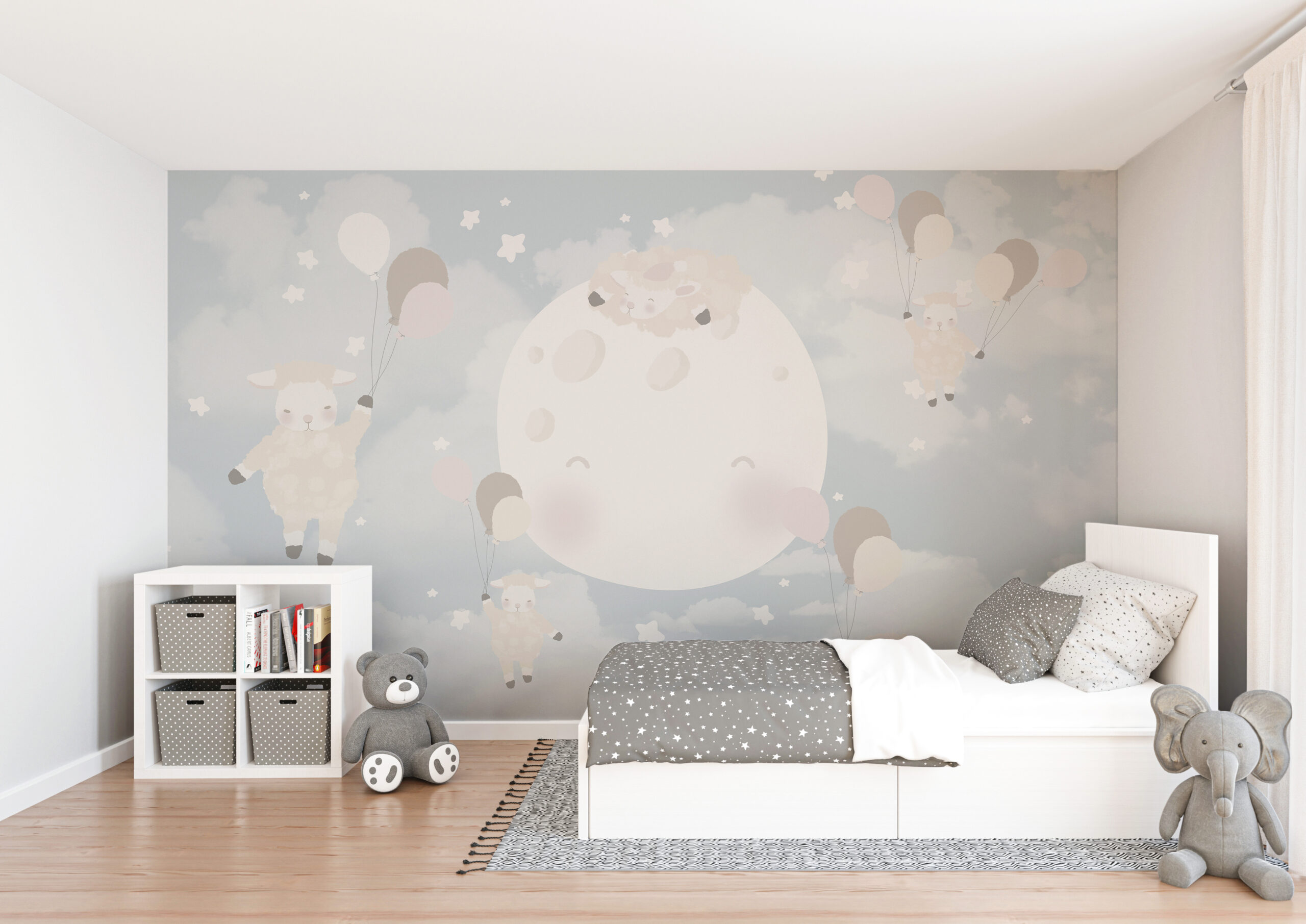 Zidni mural Jaganjci u zvijezdama