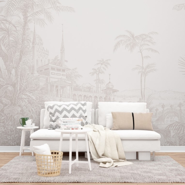 Zidna palača među drvećem