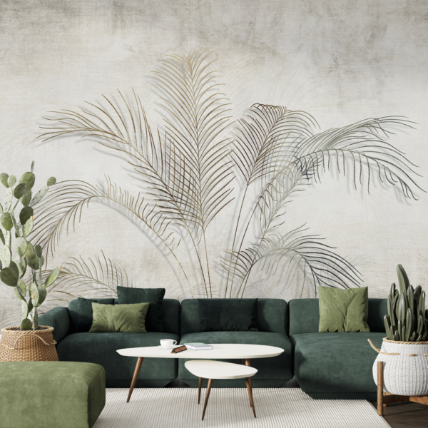 Zidni mural Dlan u magli