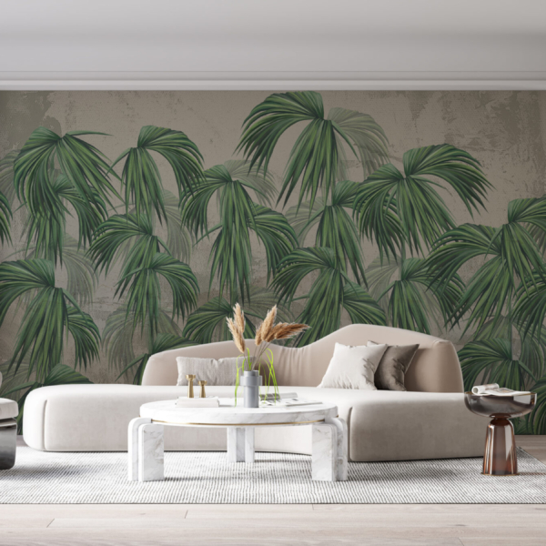 Zidni zidni zid Kišobrani tropskog lišća