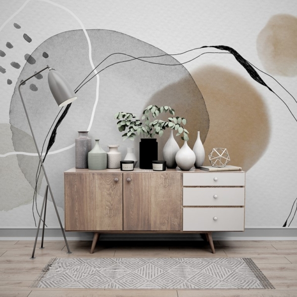 Zidni mural Pastelni krugovi