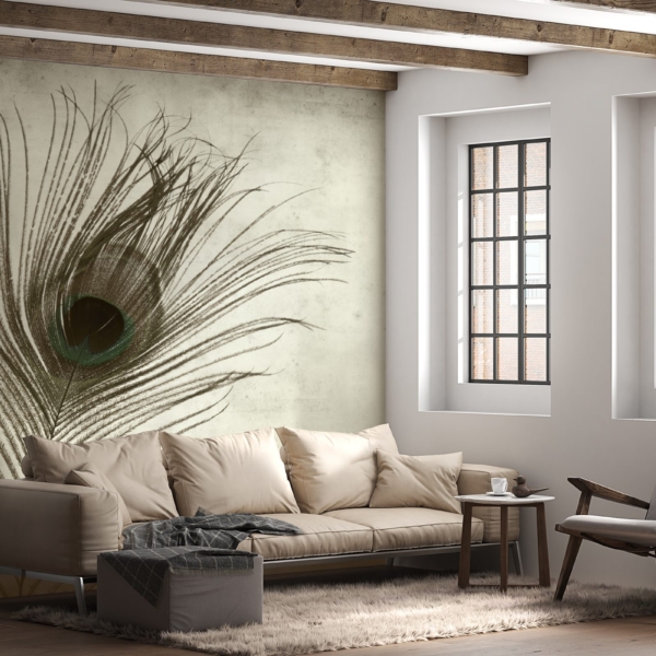 Foto pozadina Peacock Eye u sivoj boji