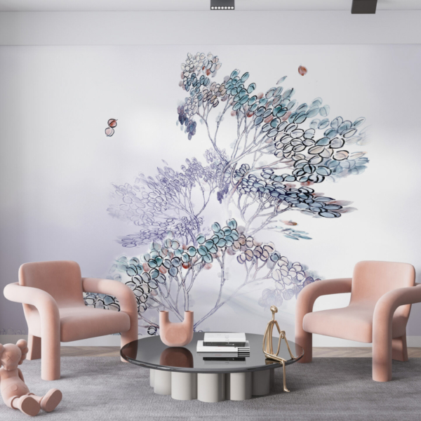 Zidni mural s podnim stablom