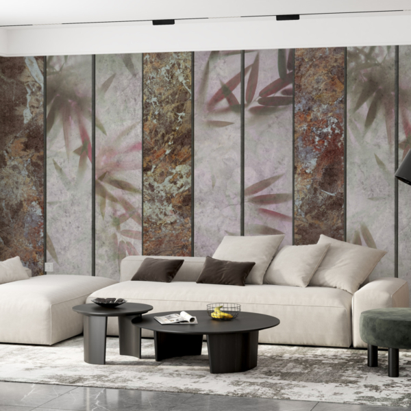 Zidna freska s okomitim mramornim prugama