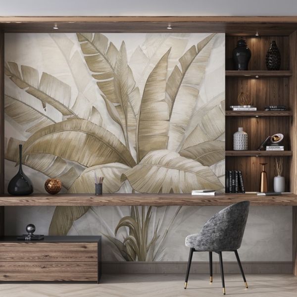 Zidni mural Banana Leaf Plume