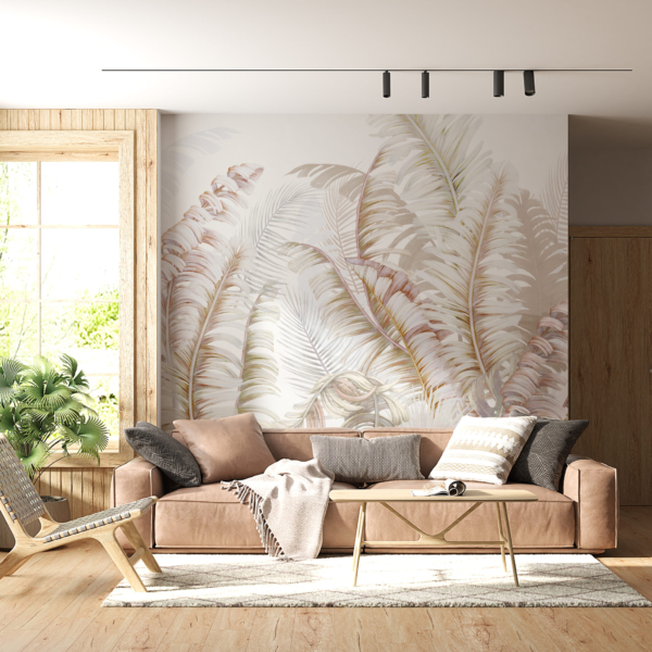 Zidni mural Plume of Leaves