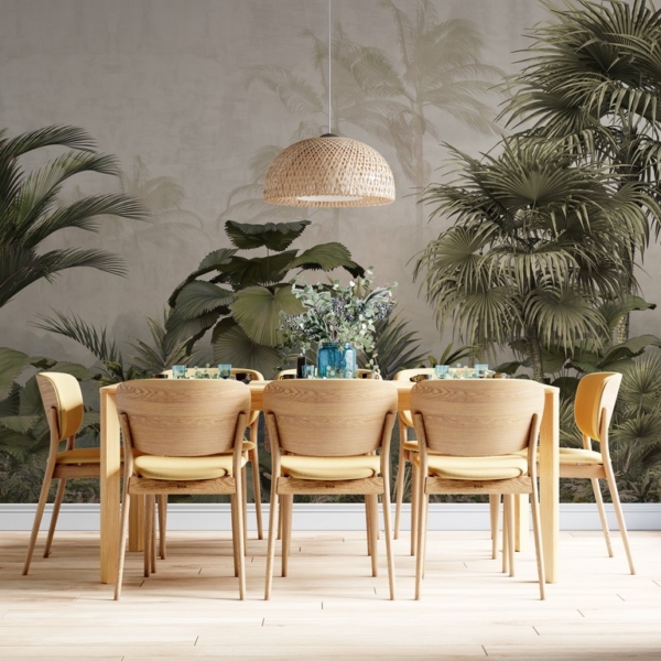 Zidni mural Tropske biljke Plumes