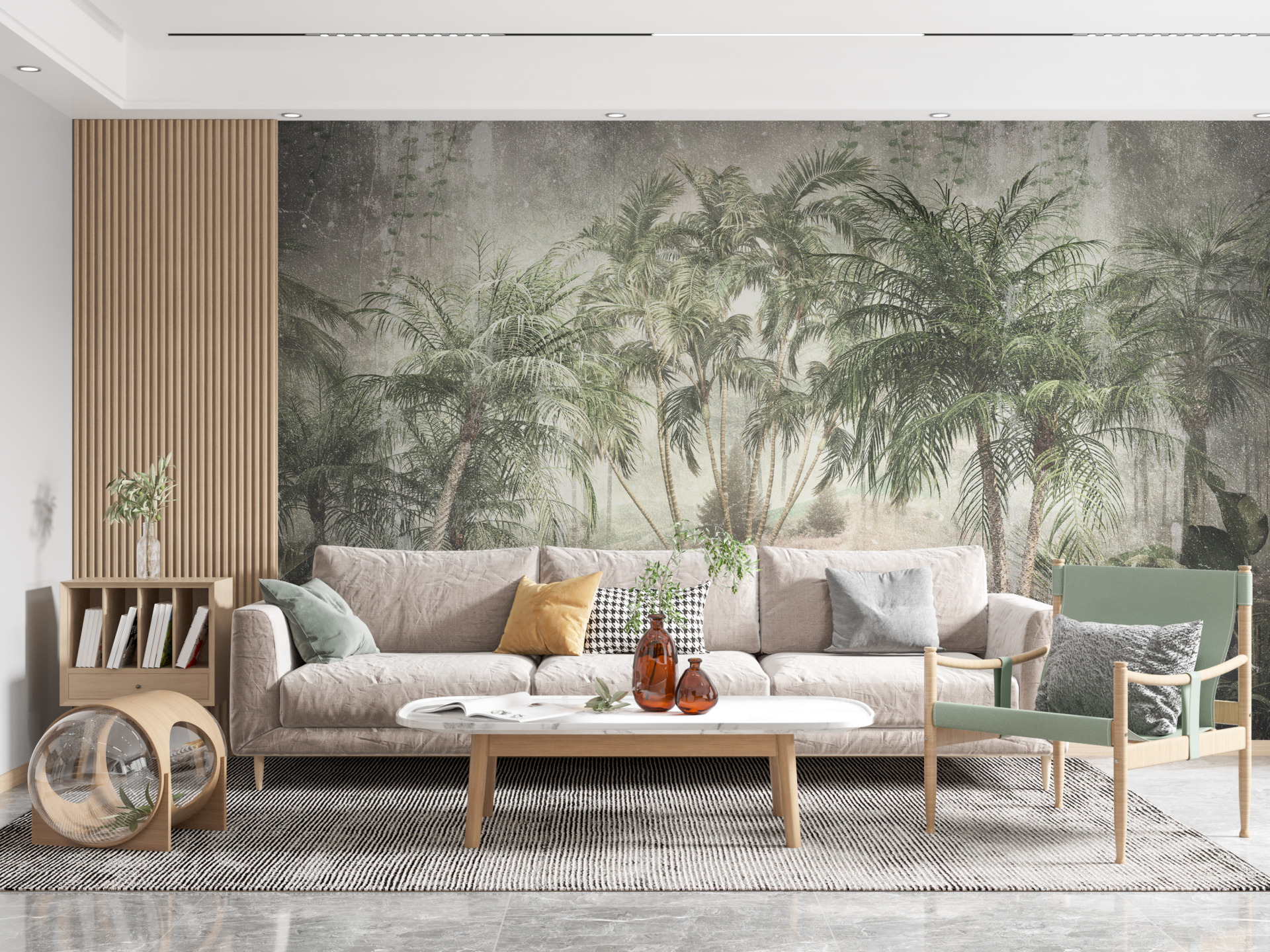 Retro razglednica sa zidnog zida Tropi