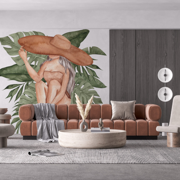 Zidni mural ispod šešira