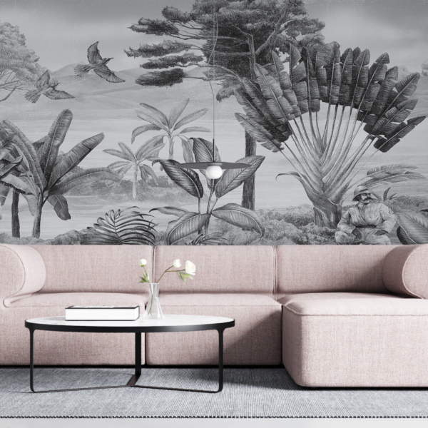 Zidni mural Putnici u tropima