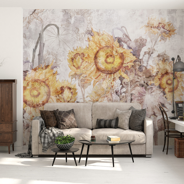 Zidni mural Polje suncokreta