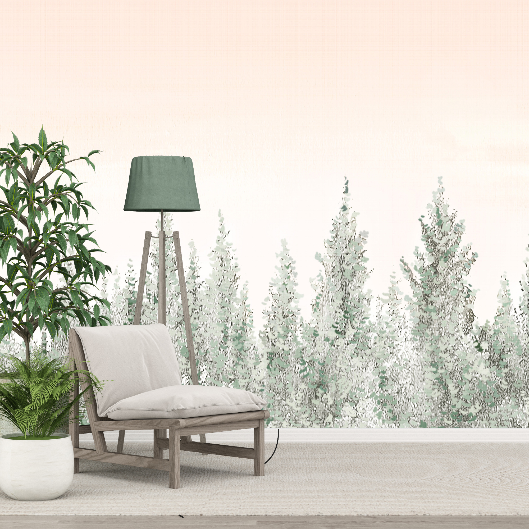 Zidni mural Orange Sky