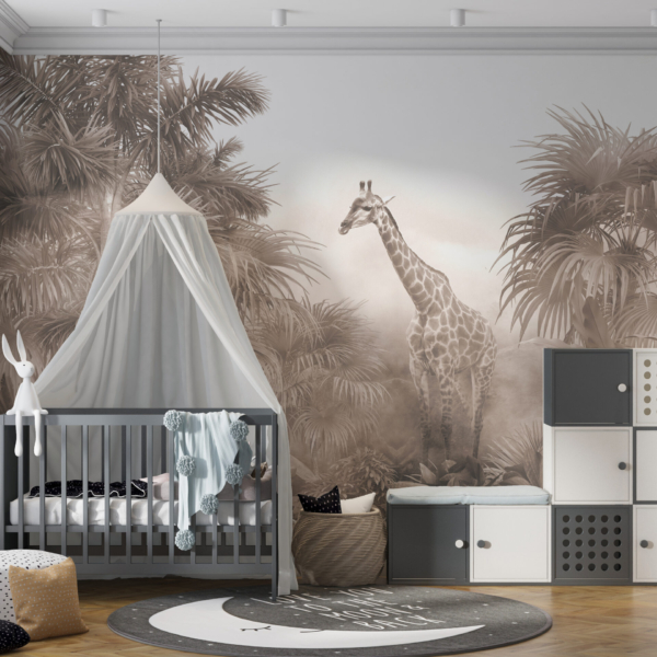 Zidni zidni zid Žirafa portret