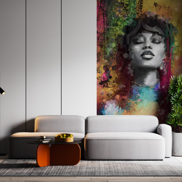 Zidni mural Portret u bojama