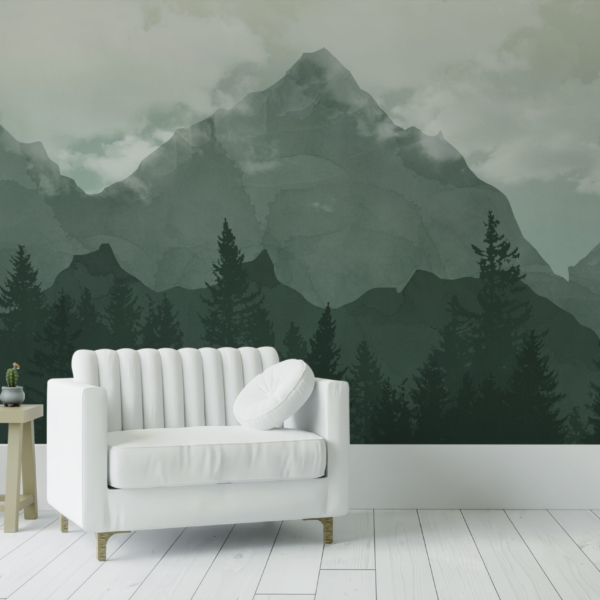 Zidna freska Moć planina