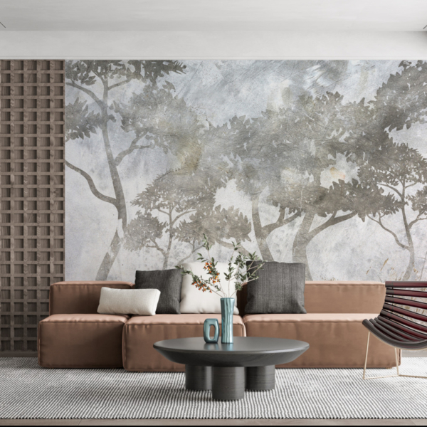 Zidni mural Savijena stabla