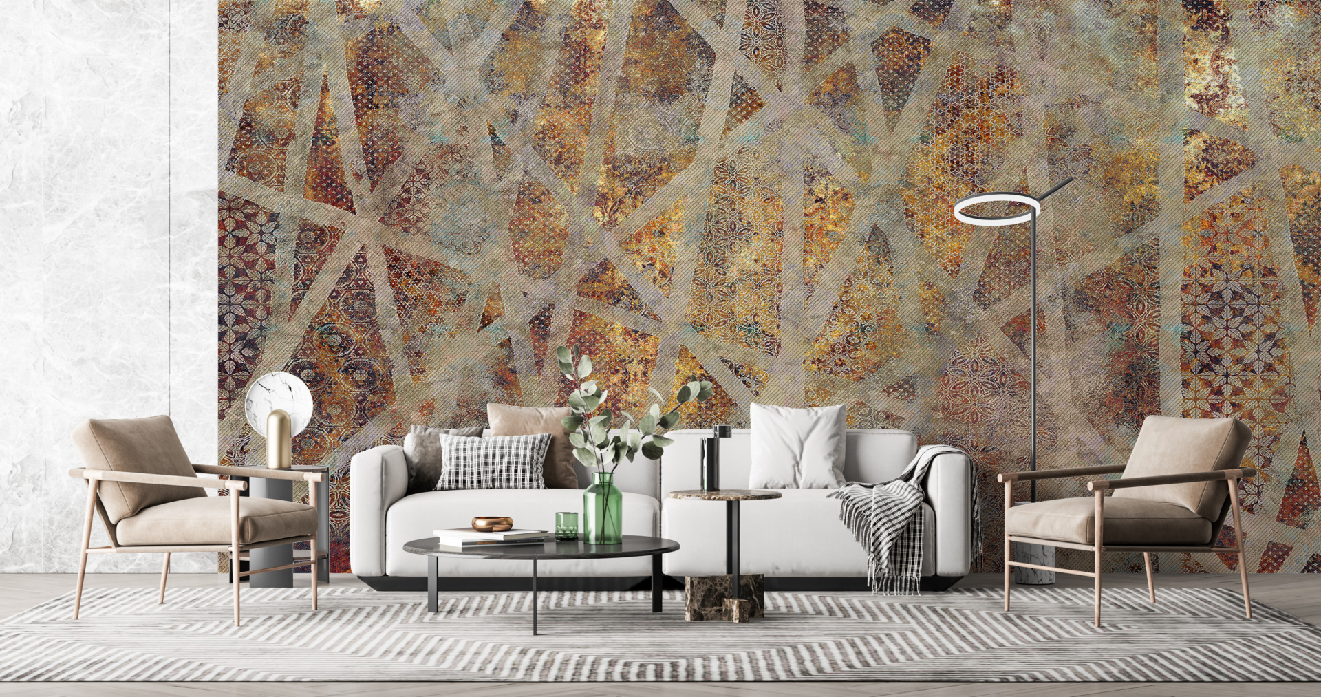 Fototapete izrezane prugama